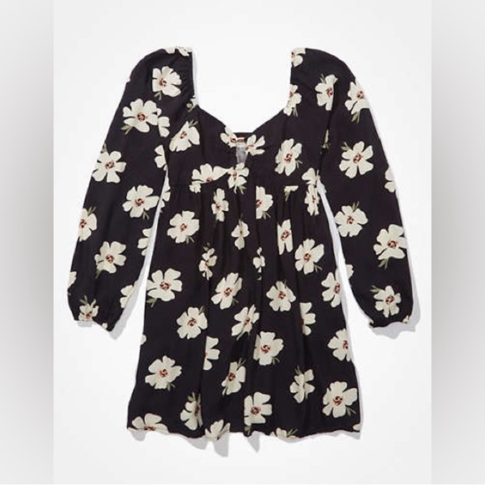 American Eagle Outfitters Black Floral Dress